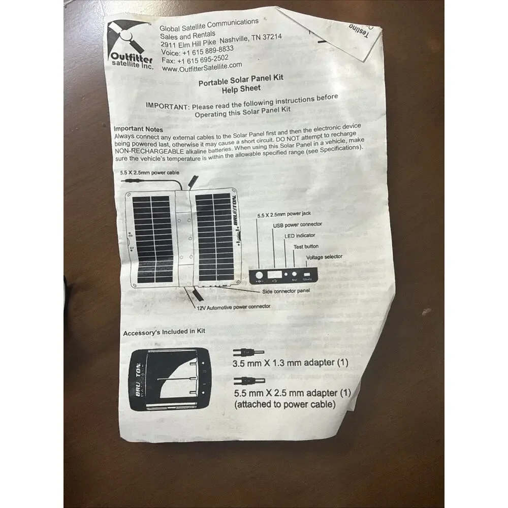 Brunton Solarport 4.4 Solar Charger UNTESTED!